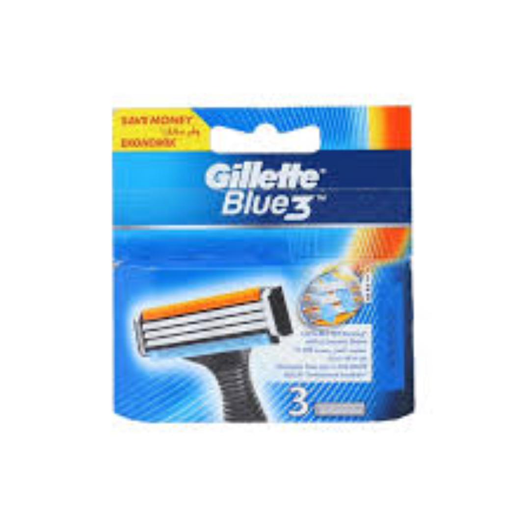 GILLETTE BLUE 3 CARTS 3'S